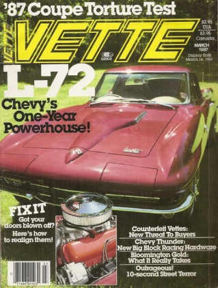 VETTE 1987 MAR - L-72s, NEW VETTE, BAKERACING's HOT C4s 